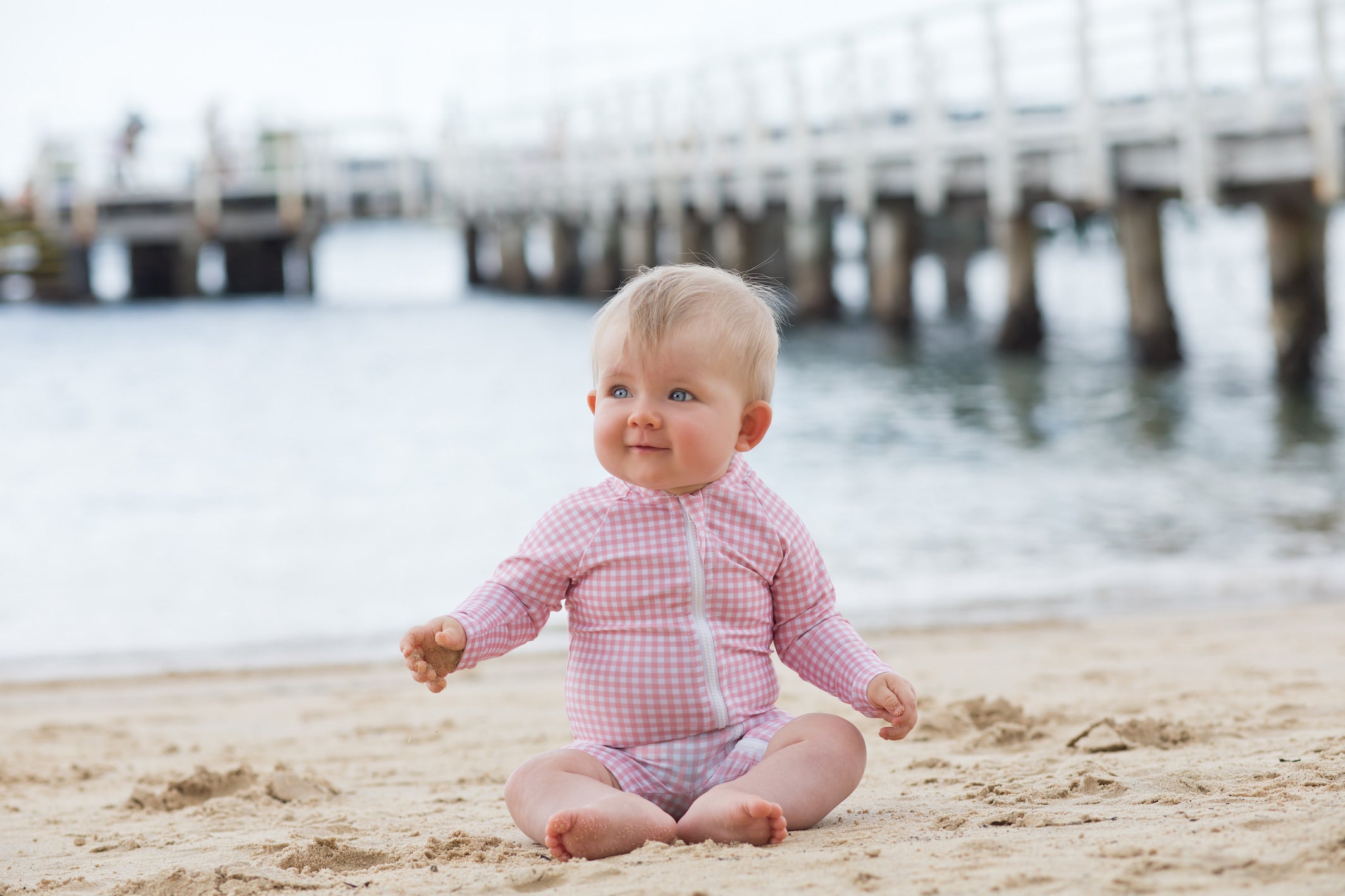 pambula pink gingham sun suit (size 00 sold out)