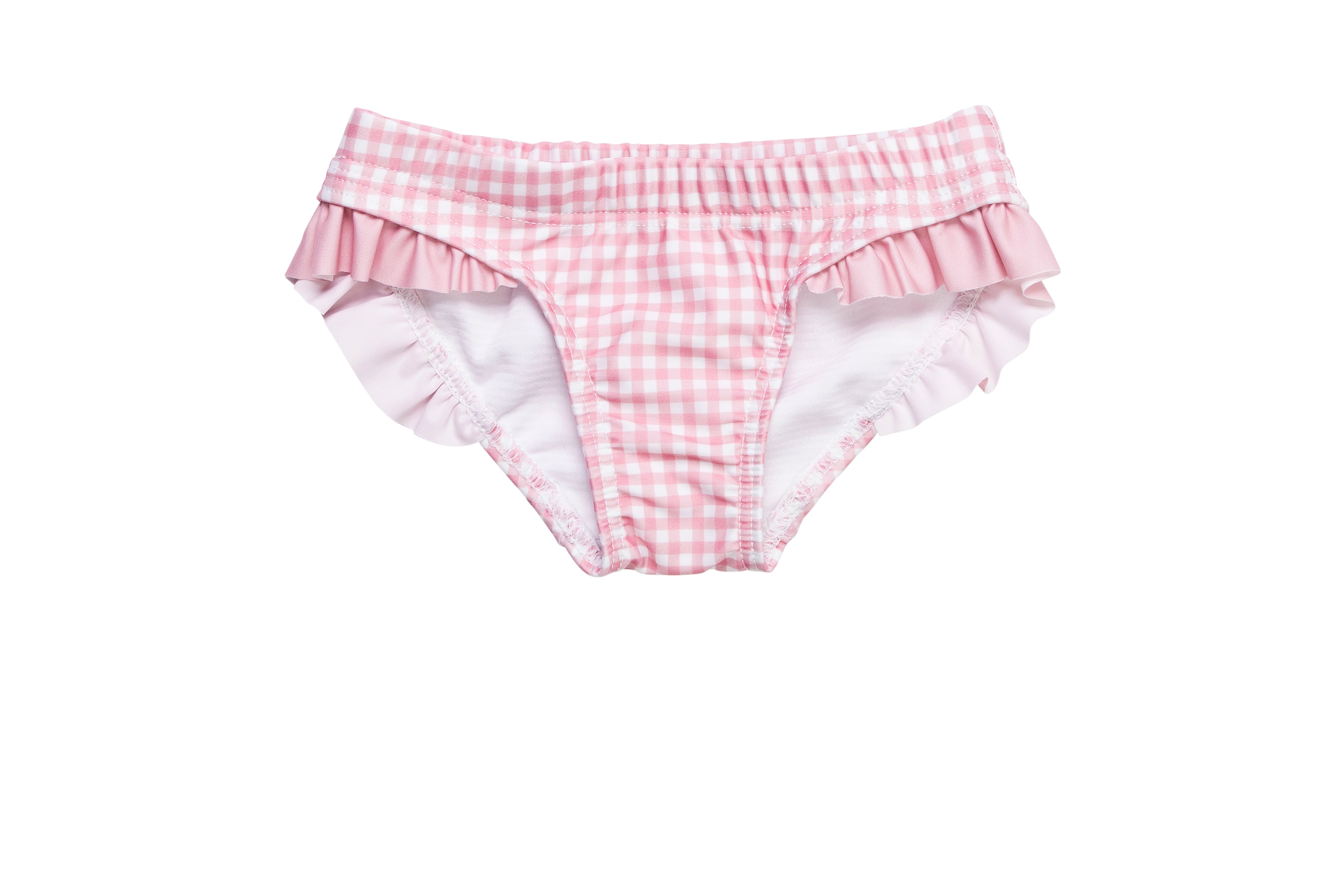 (sample) pambula pink gingham bikini bottom (sizes 1)