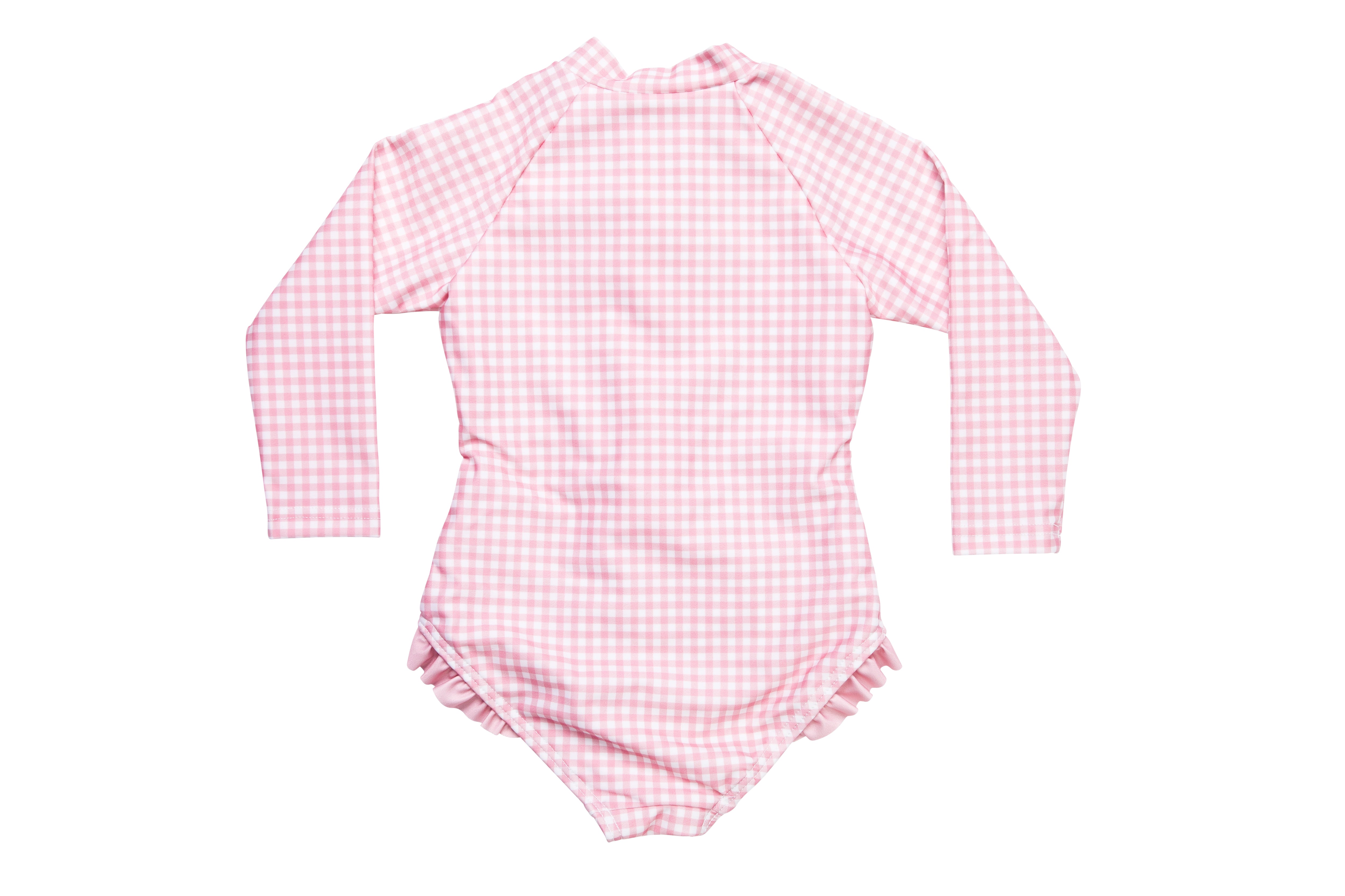 pambula pink gingham surf suit