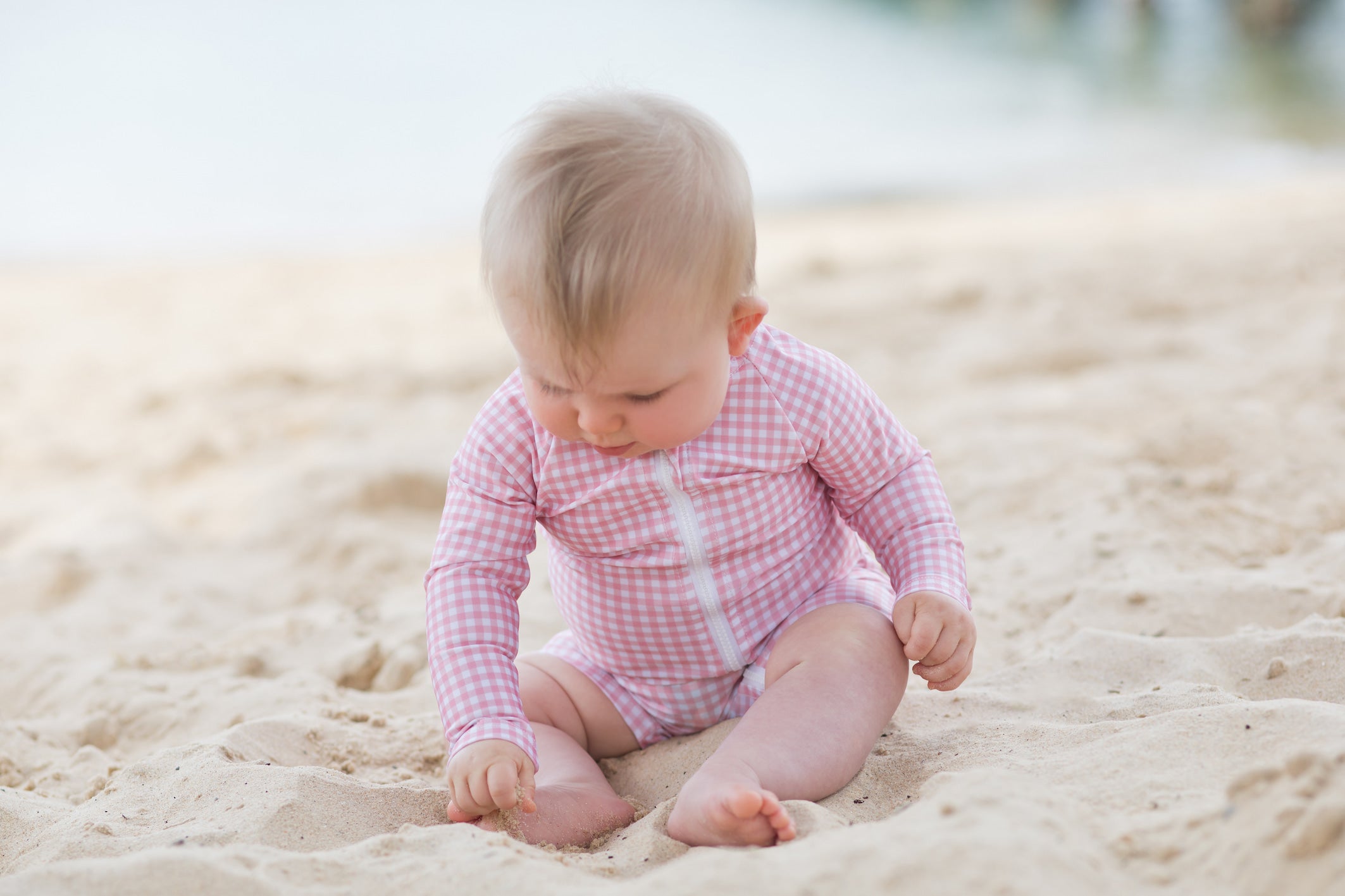 pambula pink gingham sun suit (size 00 sold out)
