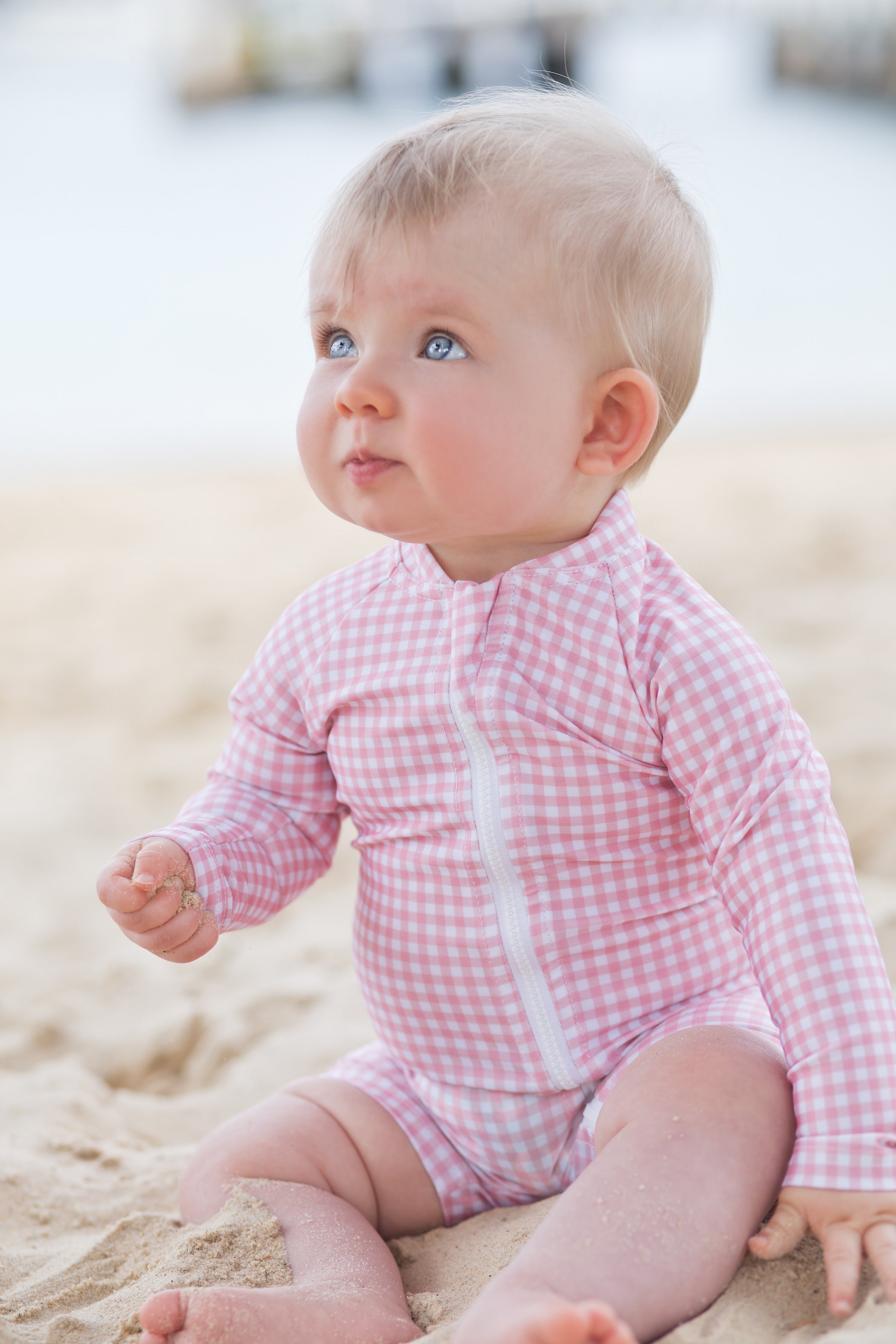 pambula pink gingham sun suit (size 00 sold out)