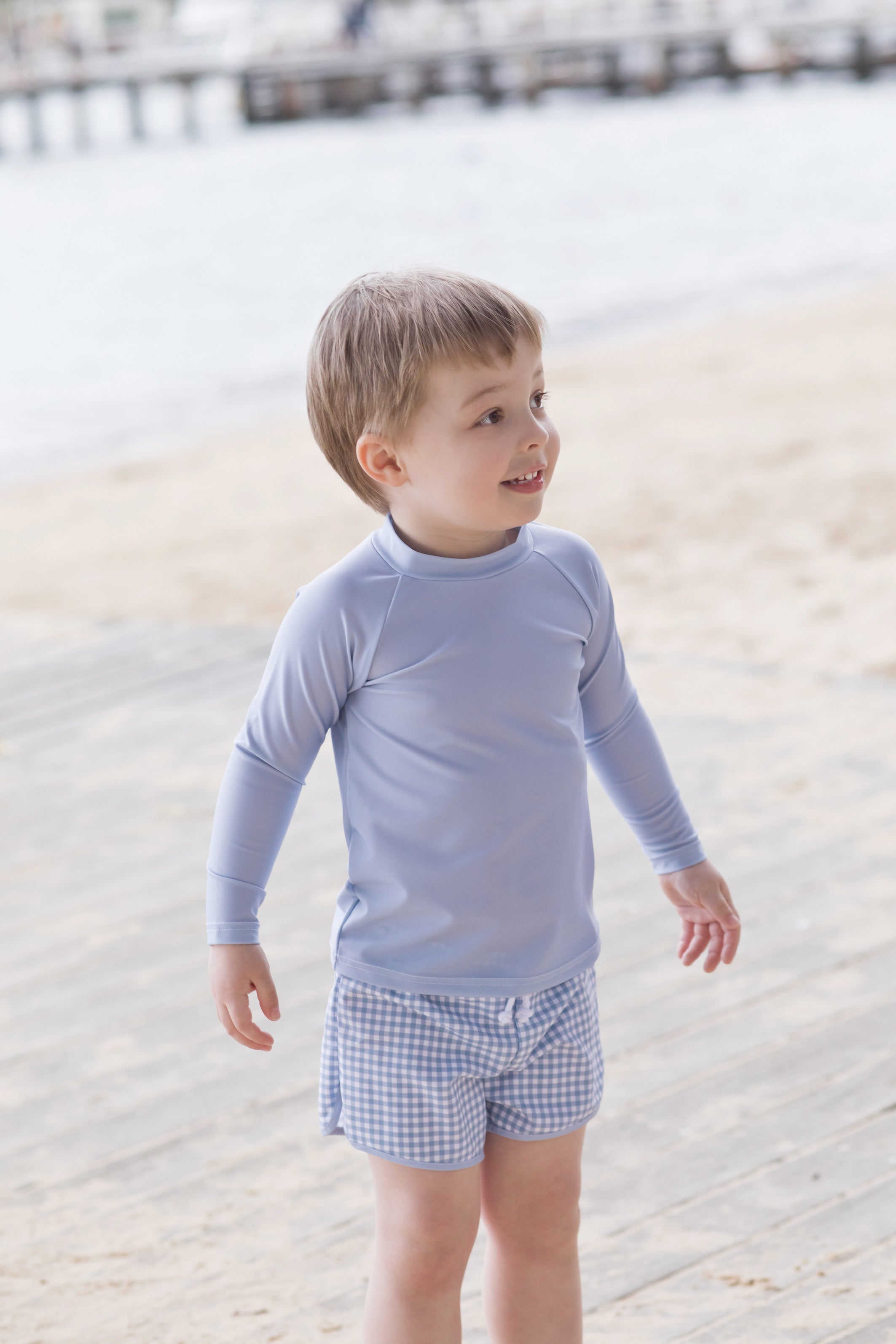 bells blue gingham boardie (size 2 sold out)