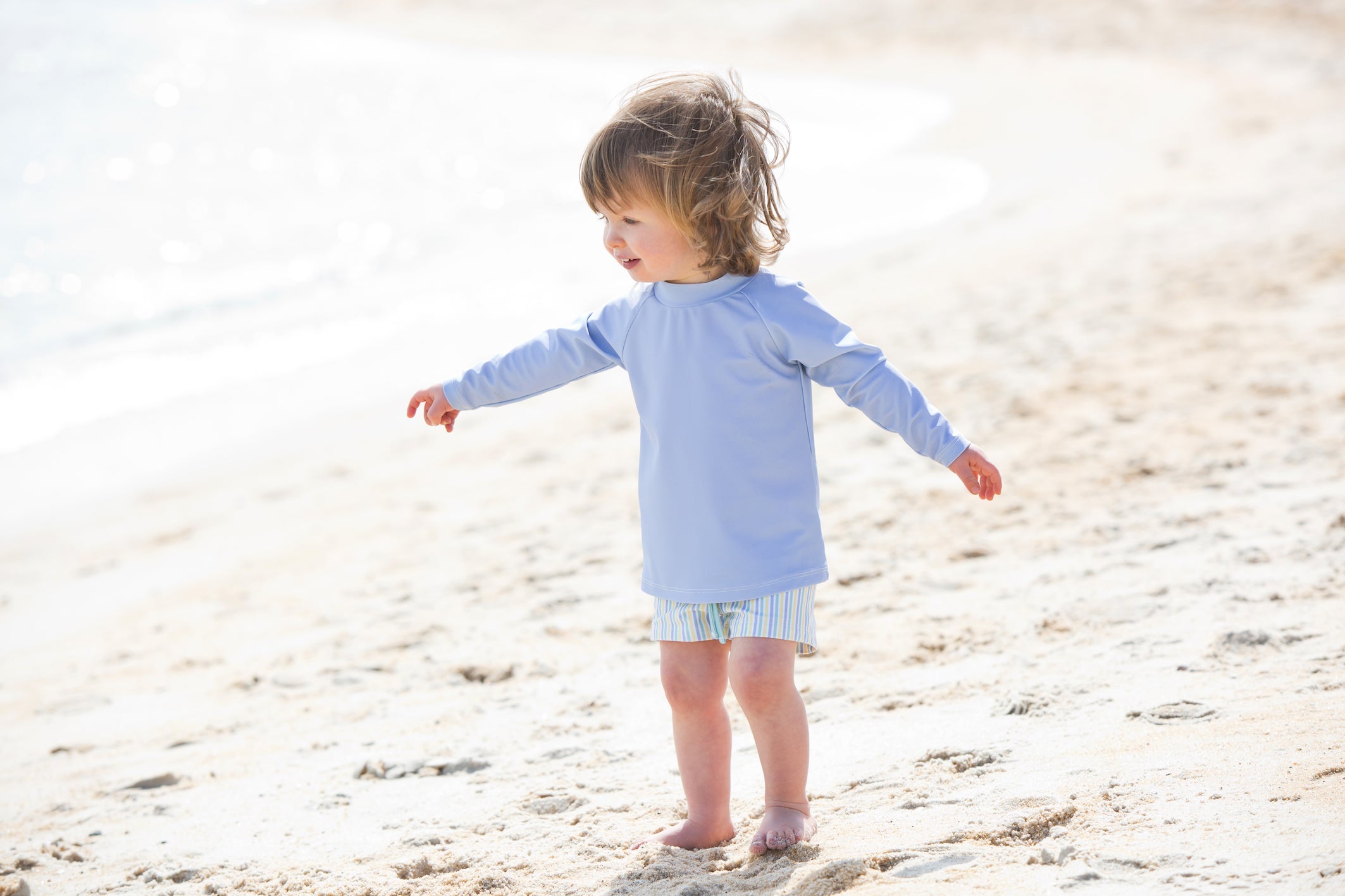 kids bondi blue stripe budgie brief