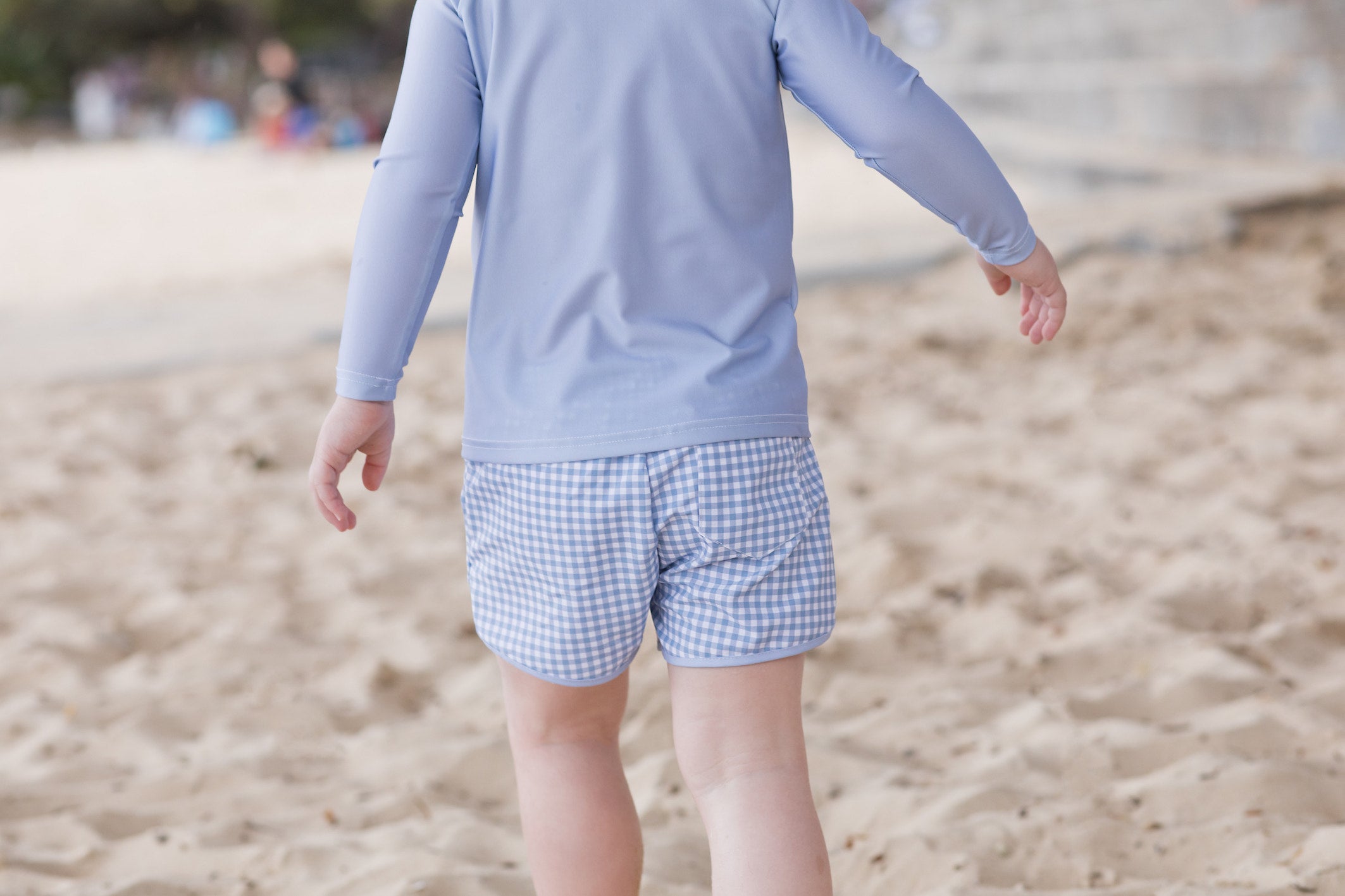 bells blue gingham boardie (size 2 sold out)
