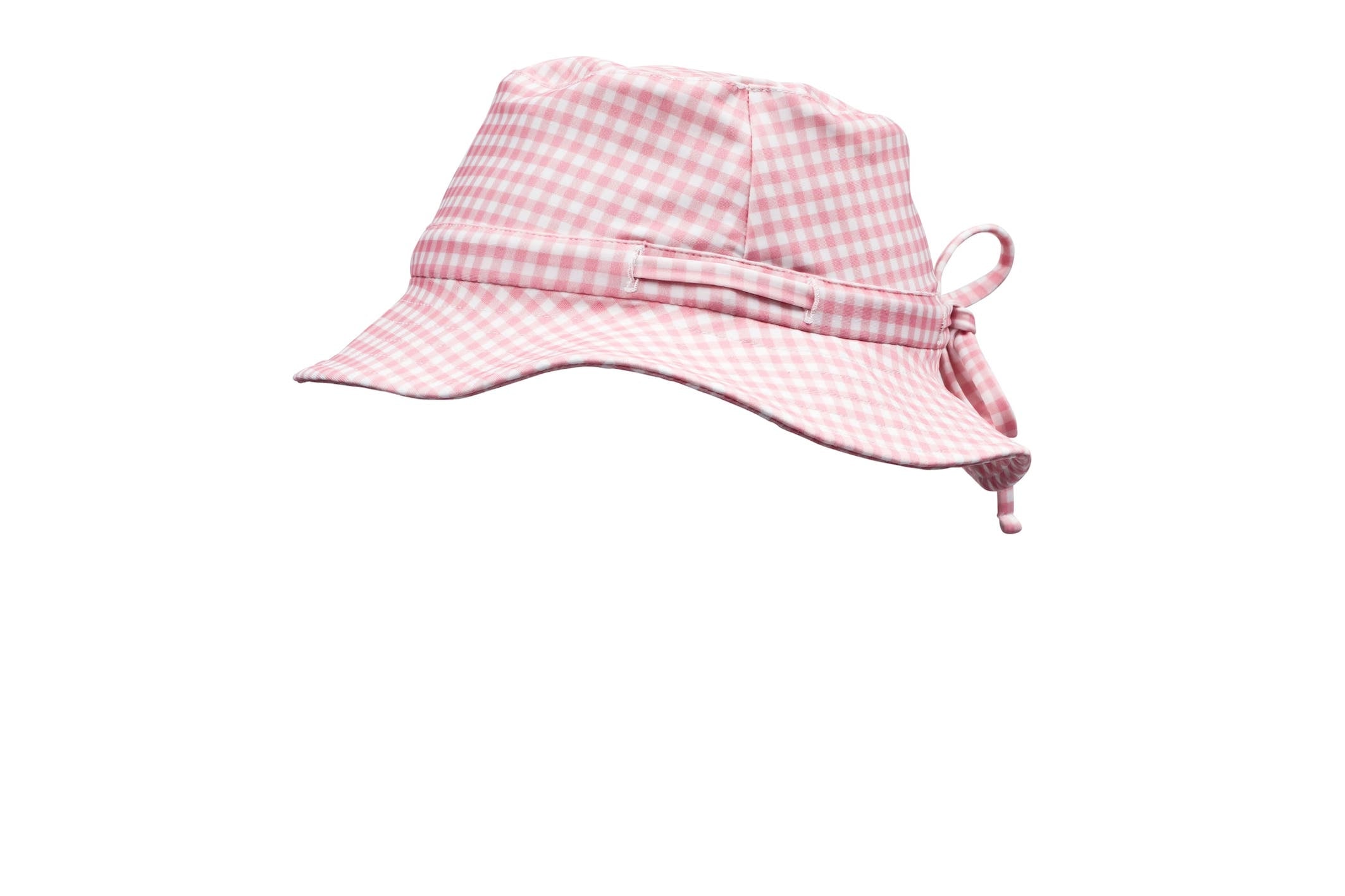 pambula pink gingham swim bucket hat (size 3-6 yrs sold out)