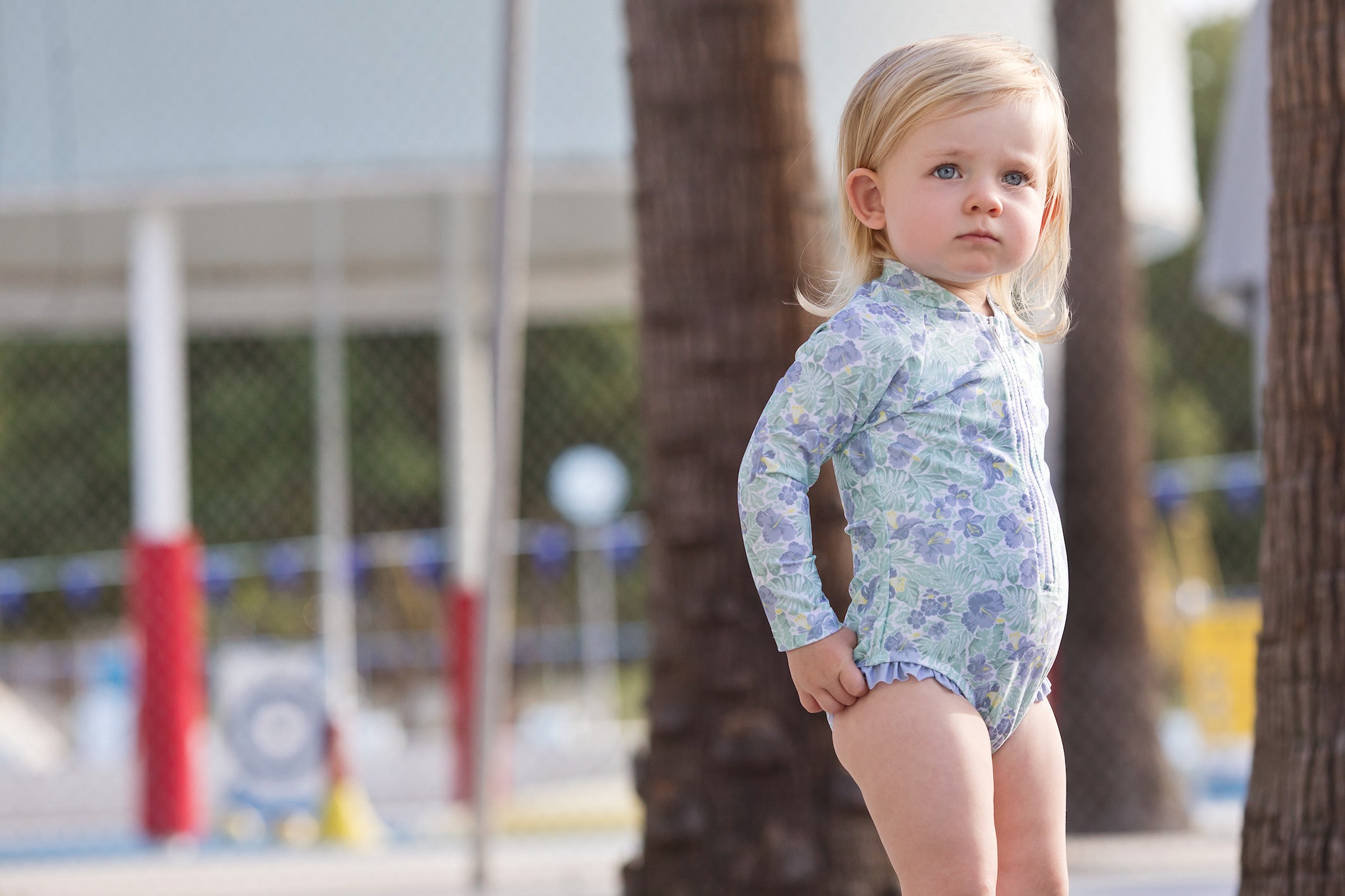 freshwater floral surf suit