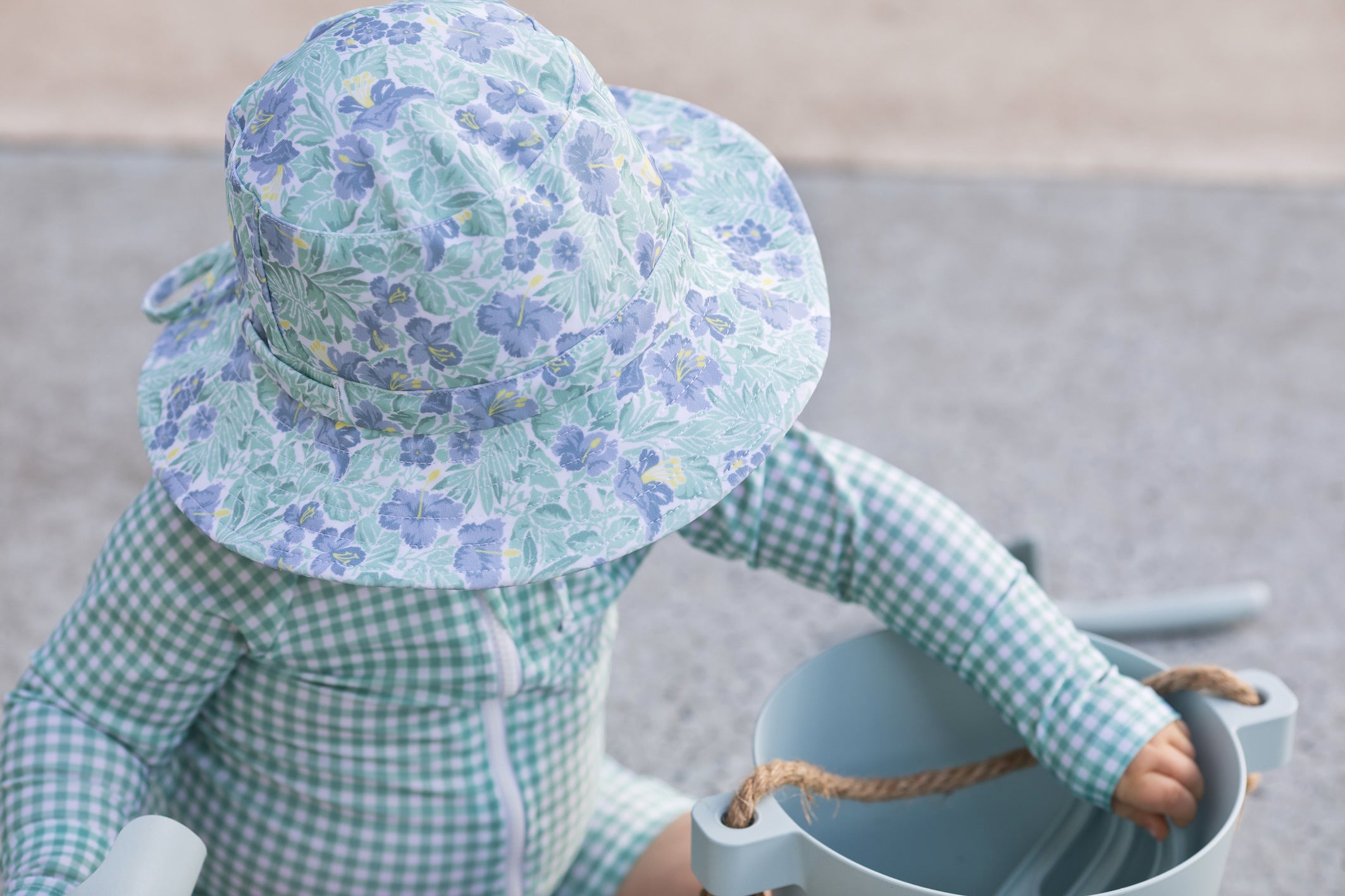 freshwater floral swim bucket hat (size 2-3 yrs sold out)