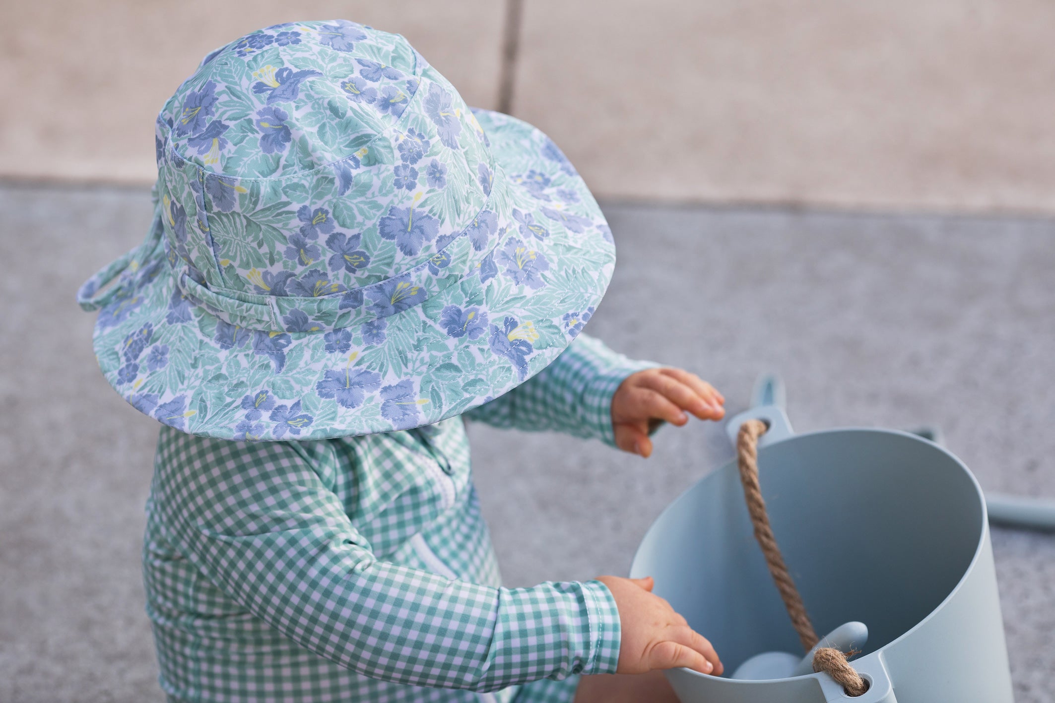 freshwater floral swim bucket hat (size 2-3 yrs sold out)