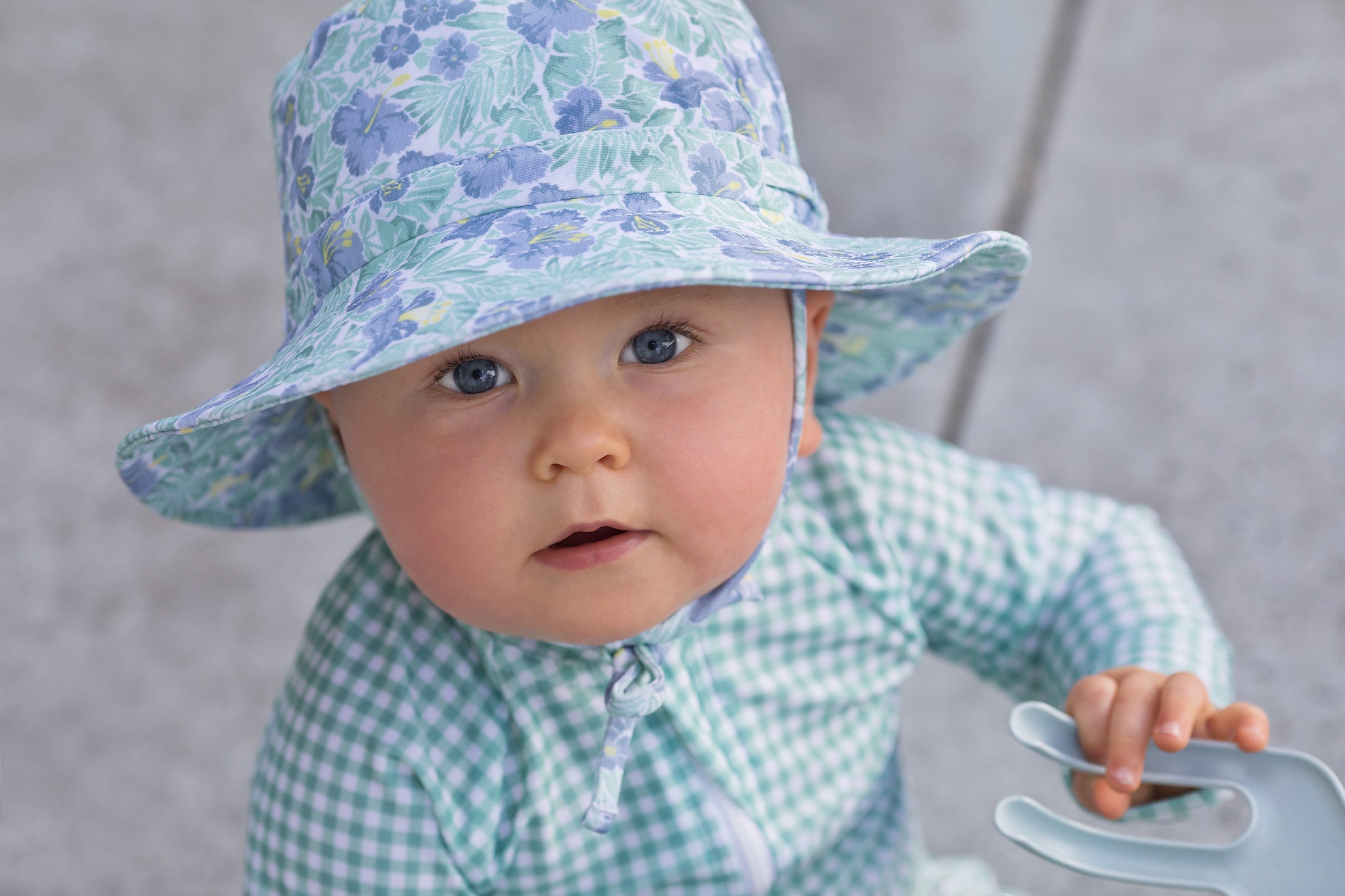 freshwater floral swim bucket hat (size 2-3 yrs sold out)