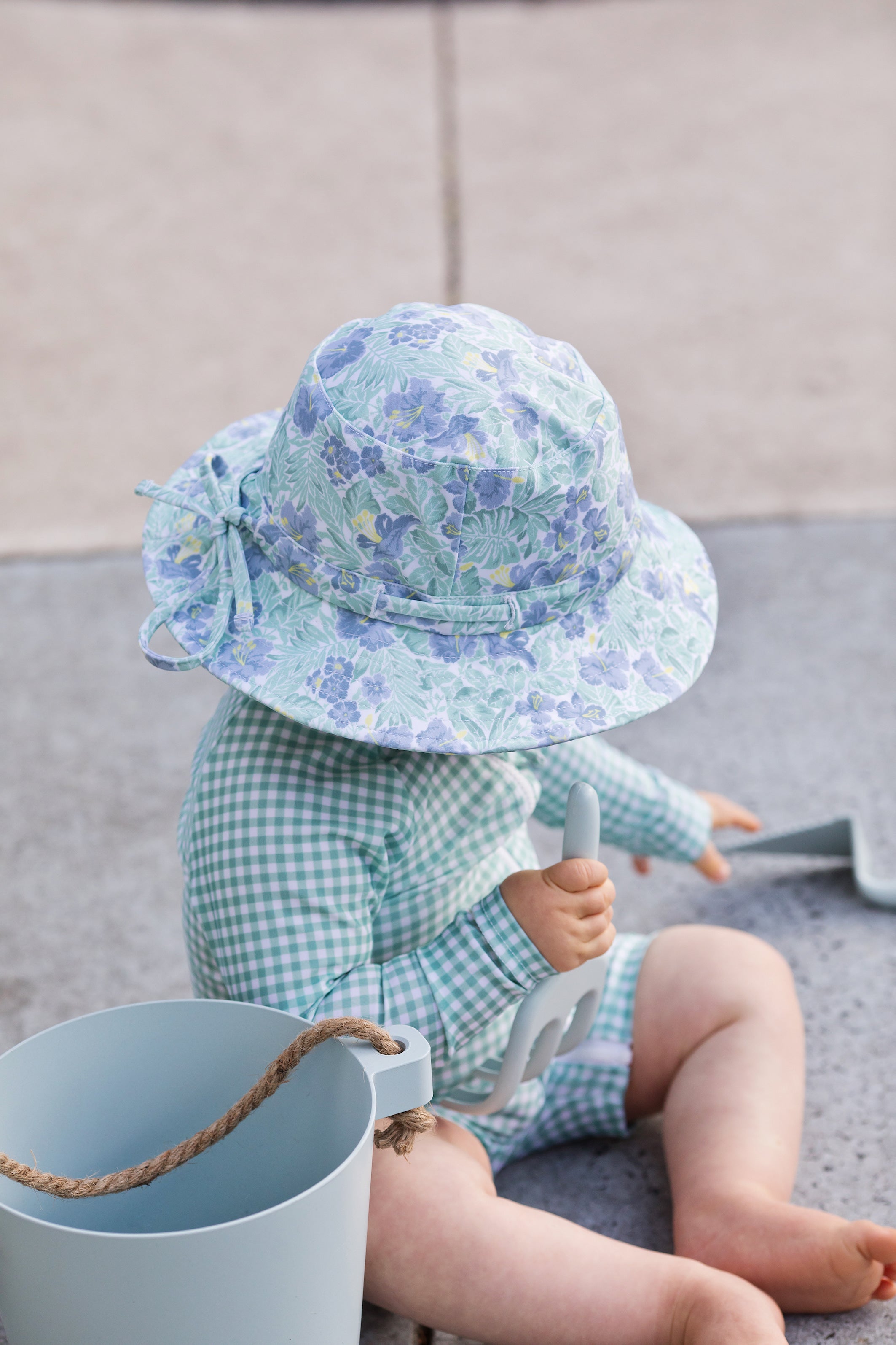 galaru green gingham sun suit (size 2 sold out)