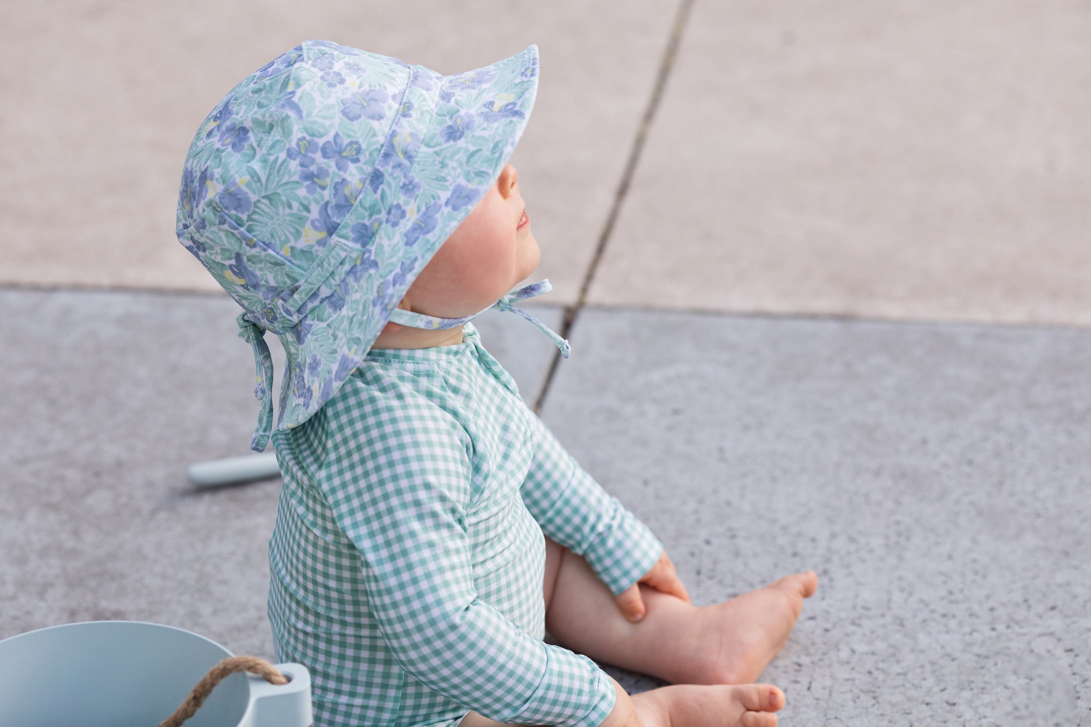 freshwater floral swim bucket hat (size 2-3 yrs sold out)