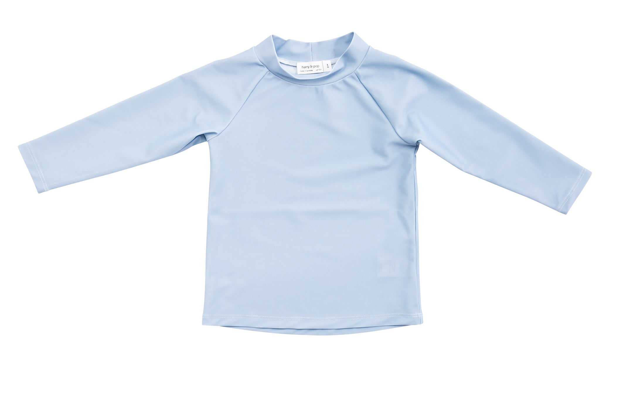 harry & pop original rashguard in byron bay blue | rashie | rashvest