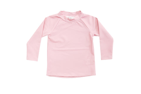 palm cove pink short sleeve rashguard