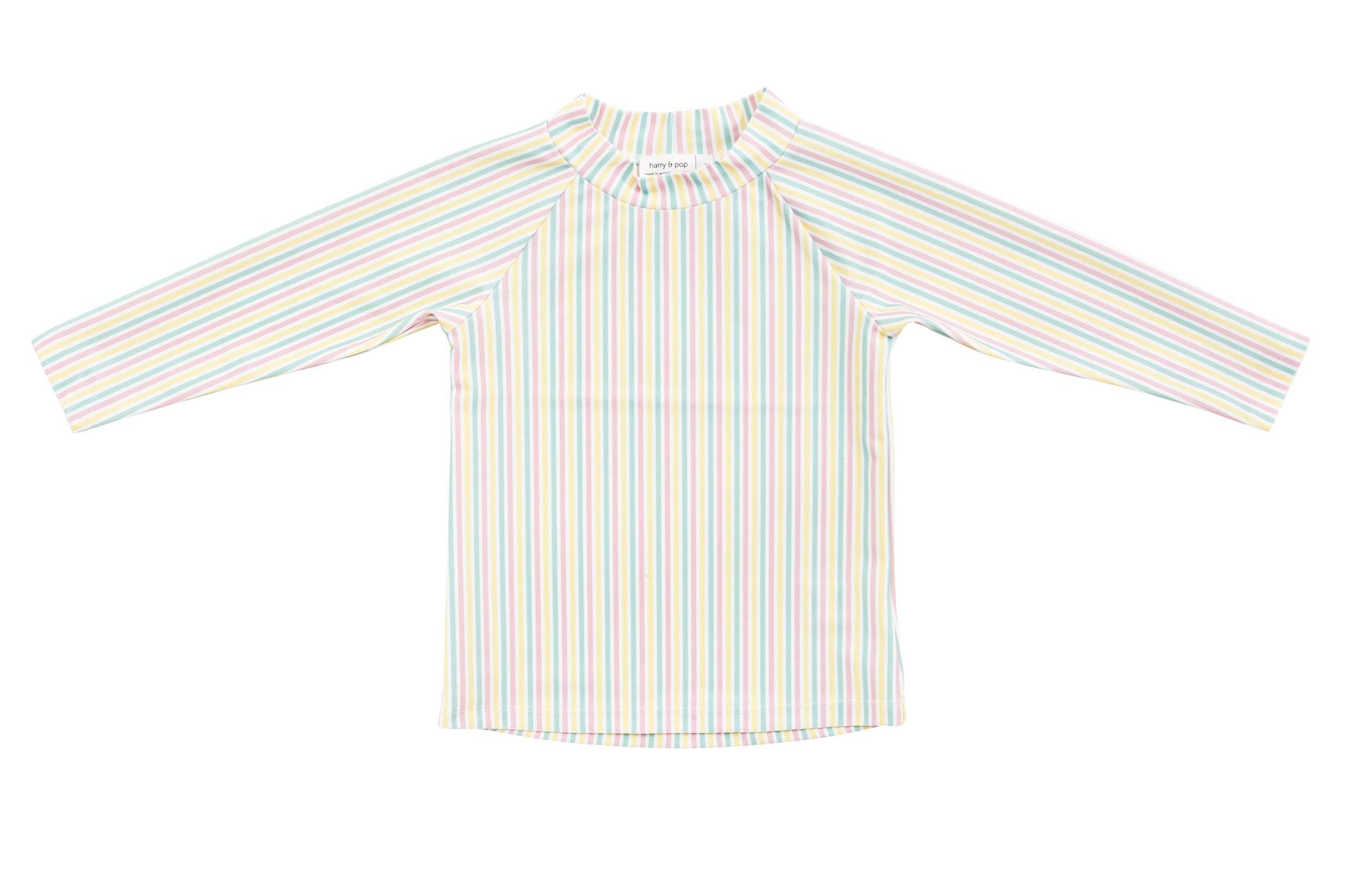 harry & pop original rashguard in portsea pink stripe | rashie | rashvest