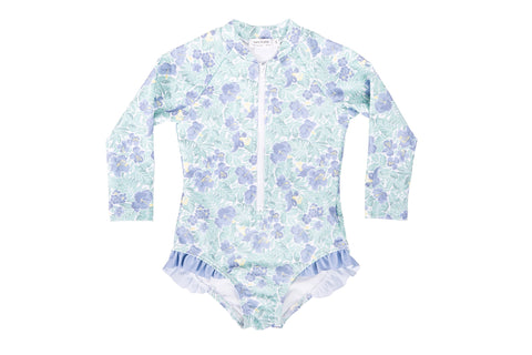 (sample) bells blue gingham surf suit (sold out)