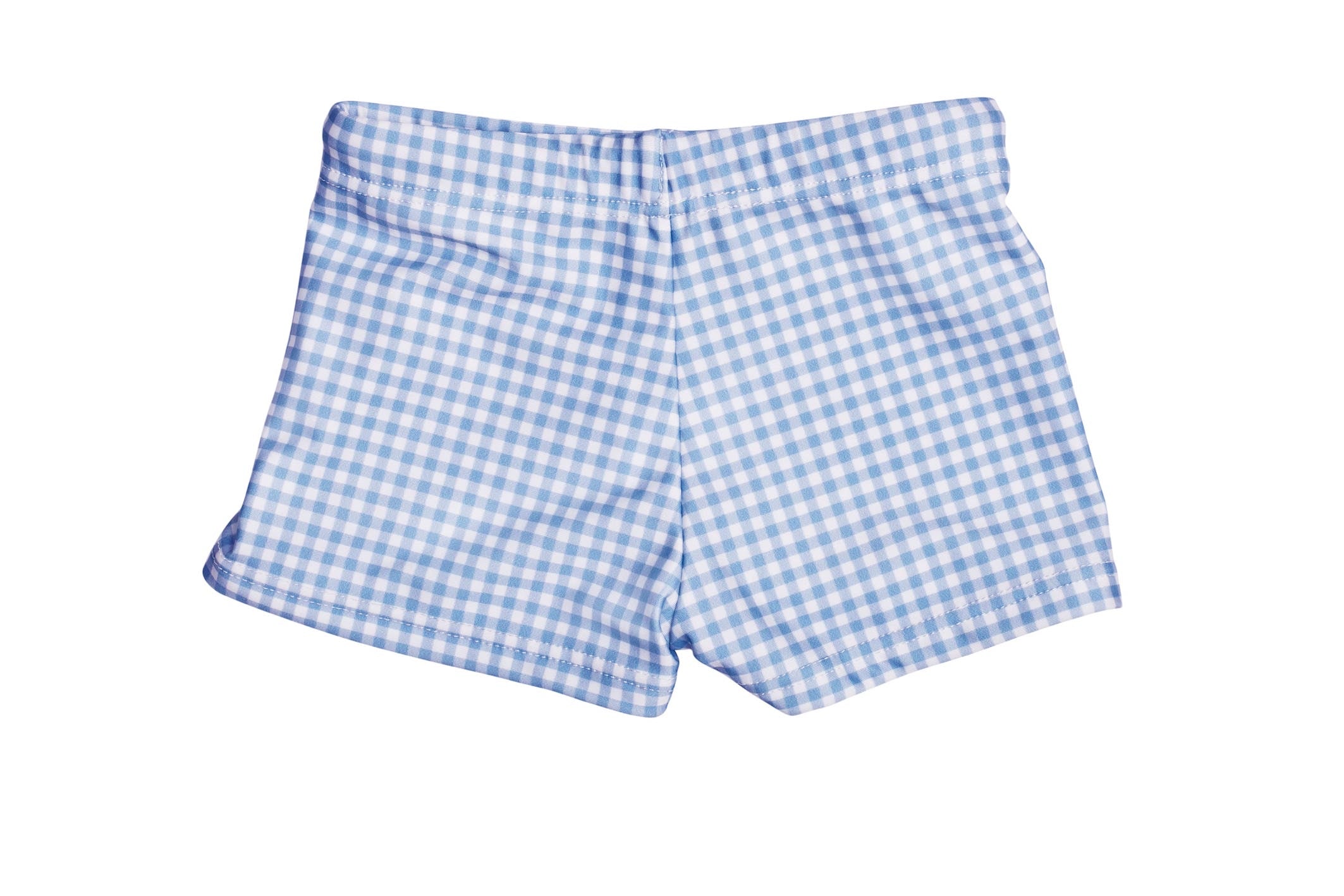 kids bells blue gingham budgie brief