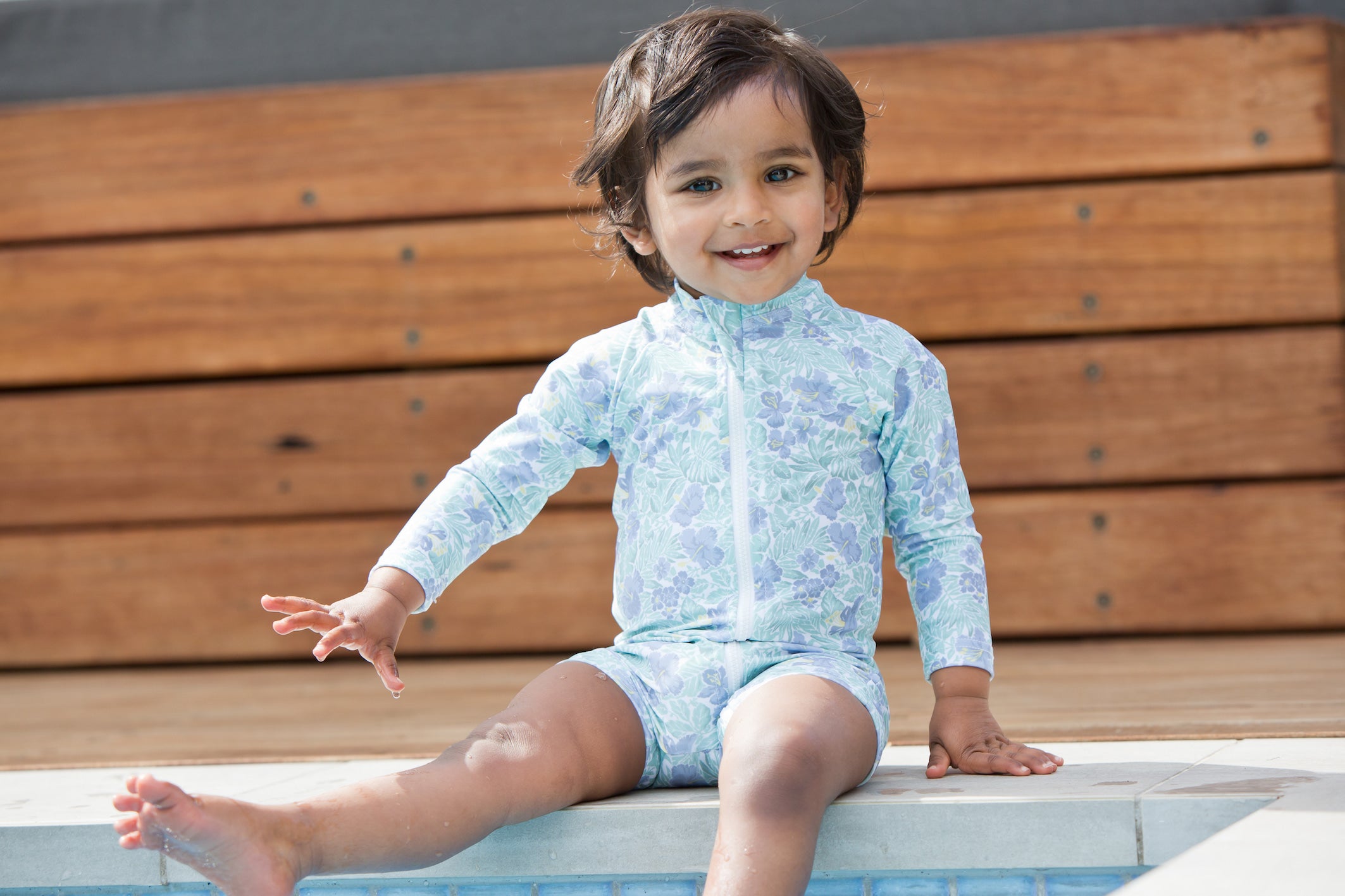 freshwater floral sun suit