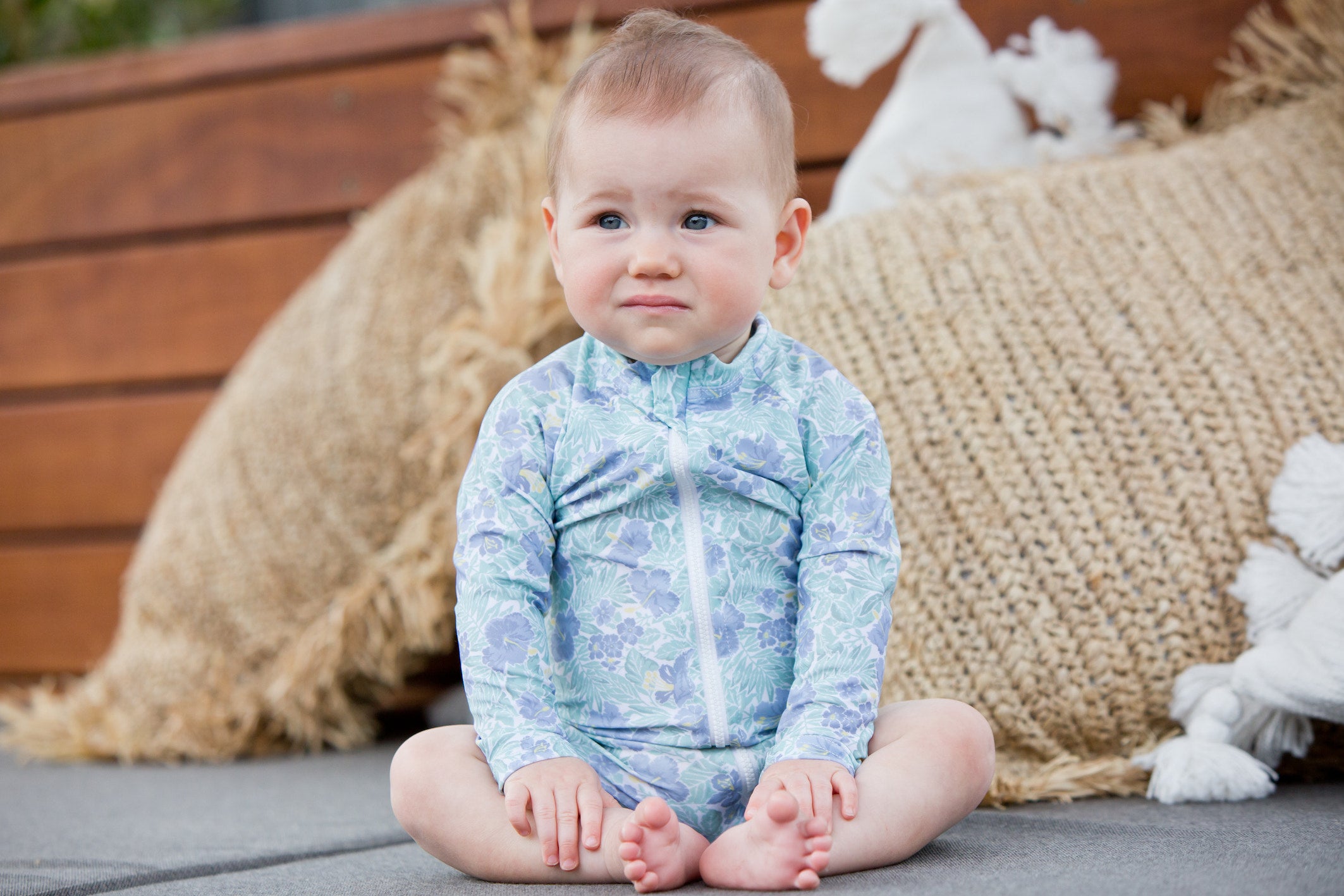 freshwater floral sun suit
