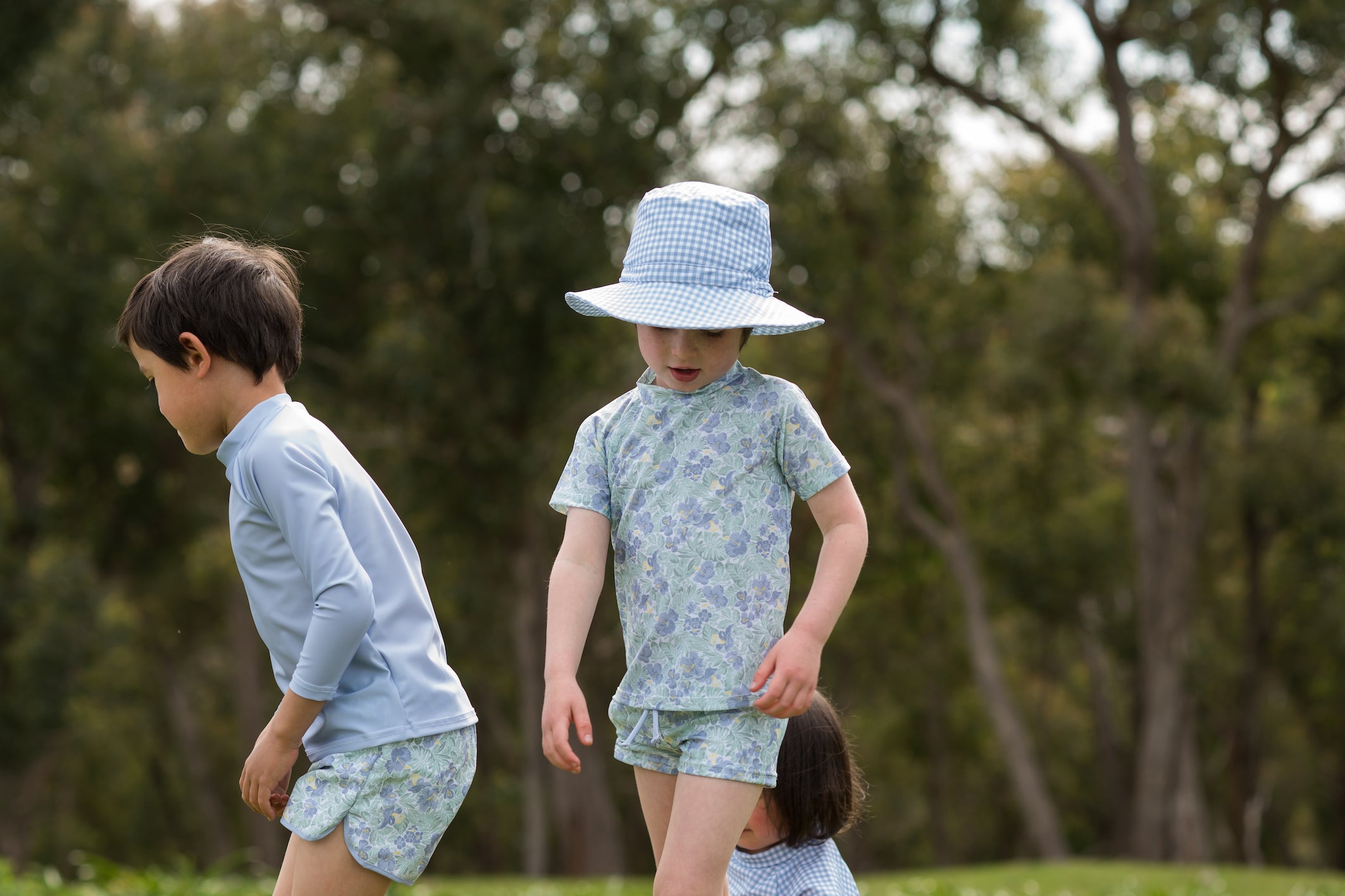 kids freshwater floral budgie brief