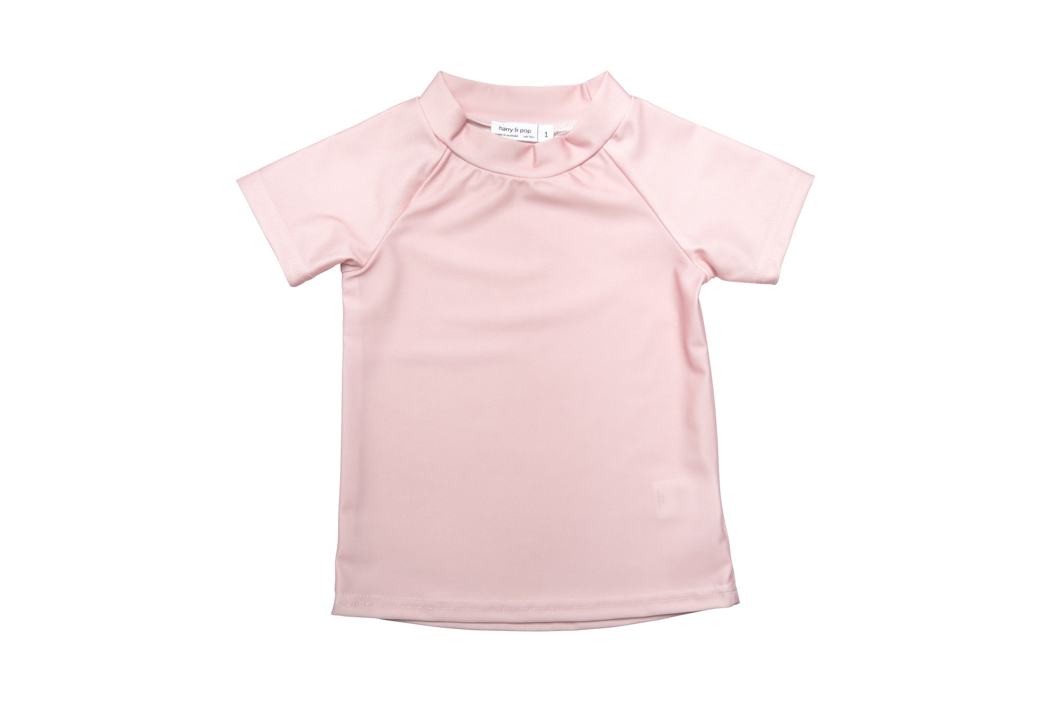 palm cove pink short sleeve rashguard