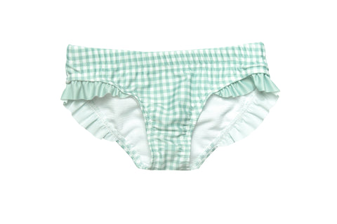 galaru green gingham keyhole one piece