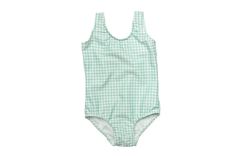 pambula pink gingham surf suit