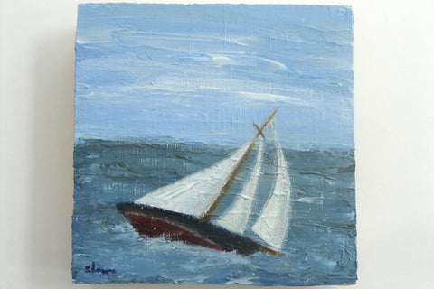 yacht #5 by sheryl lewis (original artwork)