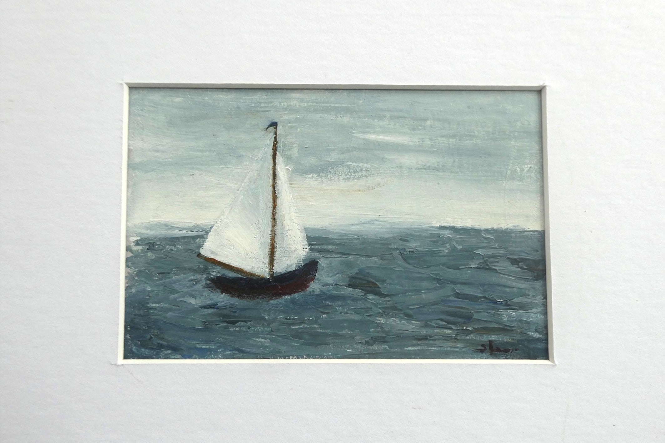 yacht #4 by sheryl lewis (original artwork)