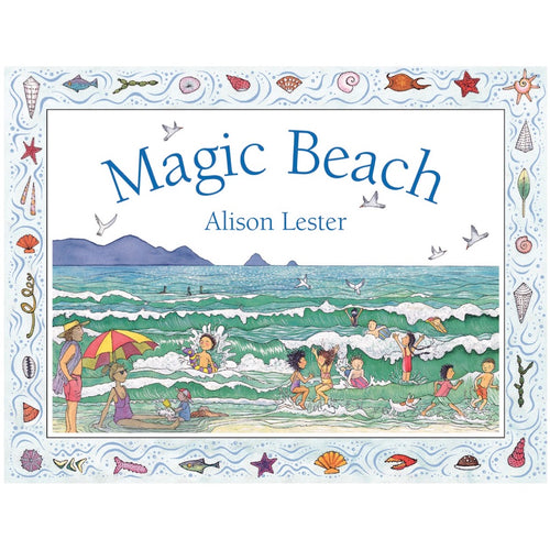 magic beach by alison lester (board book)