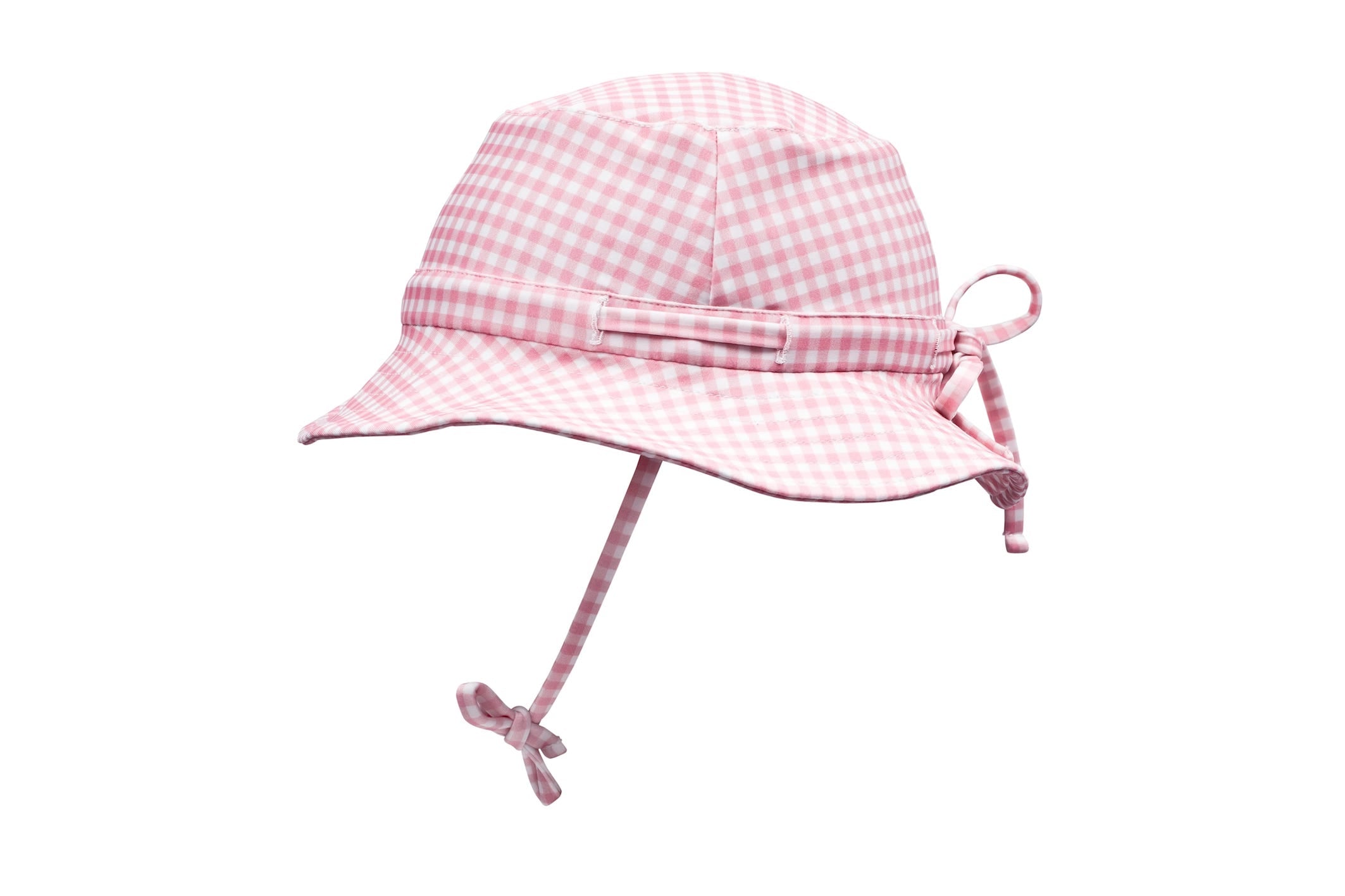 pambula pink gingham swim bucket hat (size 3-6 yrs sold out)