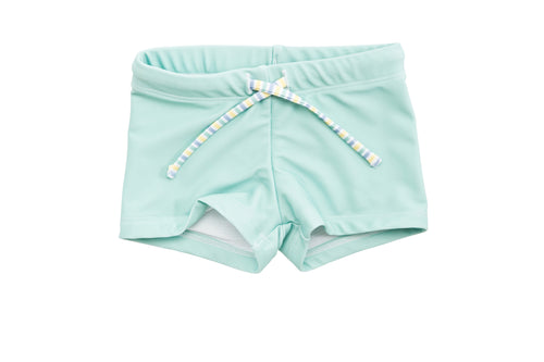 harry & pop budgie brief in great ocean green | UPF 50+ swimwear for kids, toddlers, baby